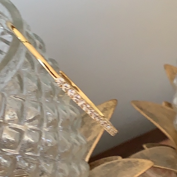 ✨18K GOLD PLATED CZ CUFF BRACELET ✨ - Picture 3 of 5